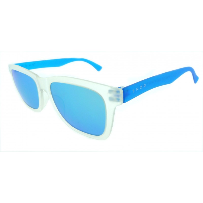 ΓΥΑΛΙΑ ΗΛΙΟΥ ENZO TR095 TRANSPARENT/BLUE REVO/C12